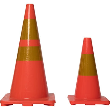 Soft Warning Cone with Reflective Strip -Basic- in PVC (45cm or 70cm)
