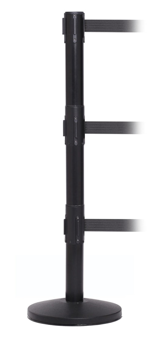 FlexiBarrier Belt Stanchion -Pro Triple- (3x3.4m belt)