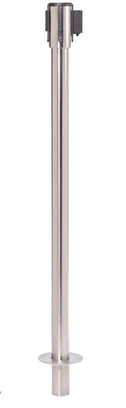 FlexiBarrier Belt Stanchion -Pro Removable- (3.4 or 4.9m belt)
