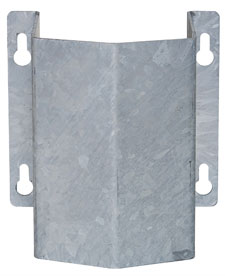 Pipe Guard -Little Mountain- made of steel, for wall mounting, galvanized or yellow/black