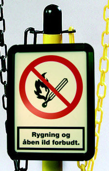 Sign-holder for plastic posts