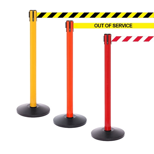 FlexiBarrier Belt Stanchion -SafetyPlus 3.4m- (3.4m belt)