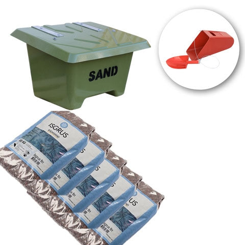 Grit Bin – Complete Package with Rock Salt & Scoop