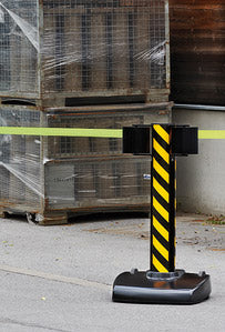 Beltrac Belt Stanchion -Storetrac Double- (2x22m retractable belt)