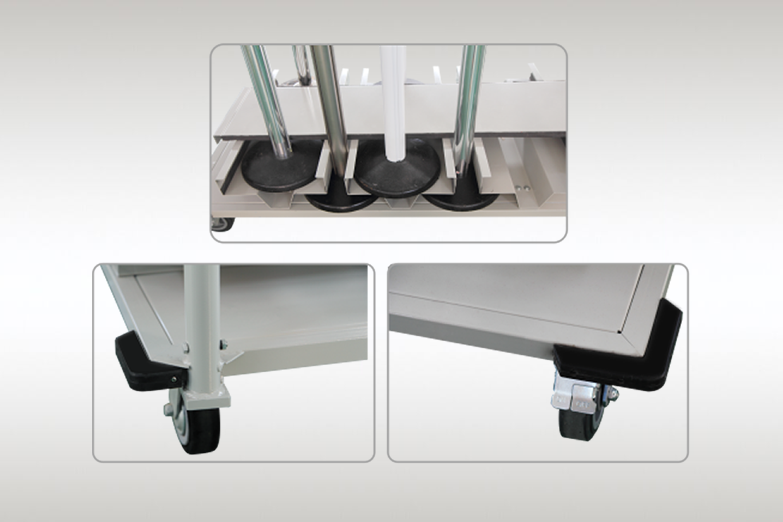 12 Post Vertical Storage Cart