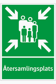 Schild für Sammelplatz