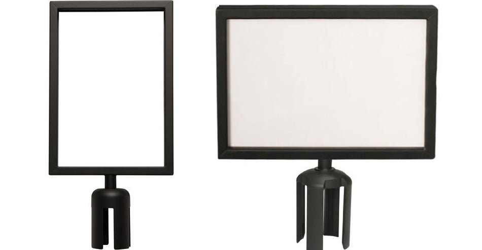 Sign-Holder for Post & Chain Barrier