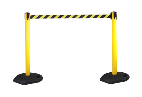 Flexibarrier Belt Barrier Set -Basic Signal- Including 3m Retractable Belt