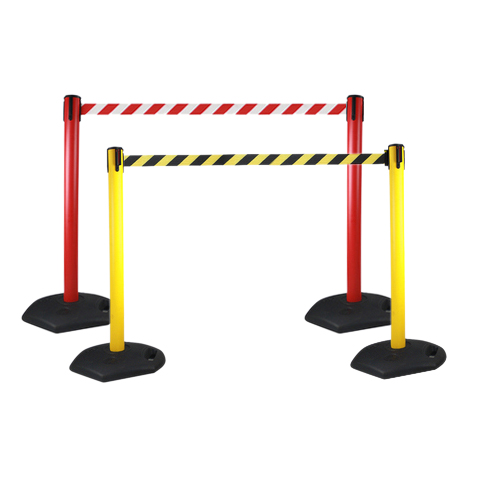 Flexibarrier Belt Barrier Set -Basic Signal- Including 3m Retractable Belt