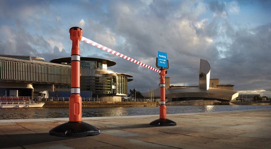 Skipper Belt Stanchion (Post + Cone top 9m)