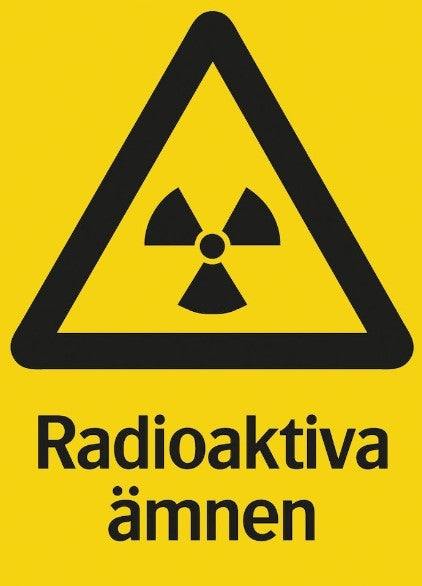 Varningsskylt - Strålning