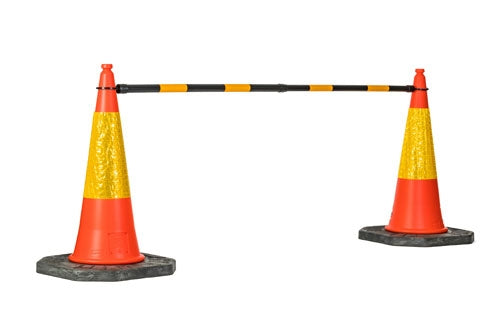 Flexibarrier Traffic Cone + Retractable Cone Bar Package (Covers up to 10m)