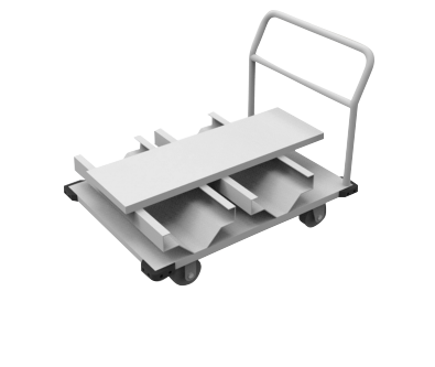 12 Post Vertical Storage Cart