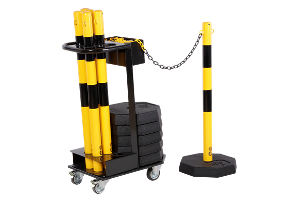 Post & Chain Barrier Trolley