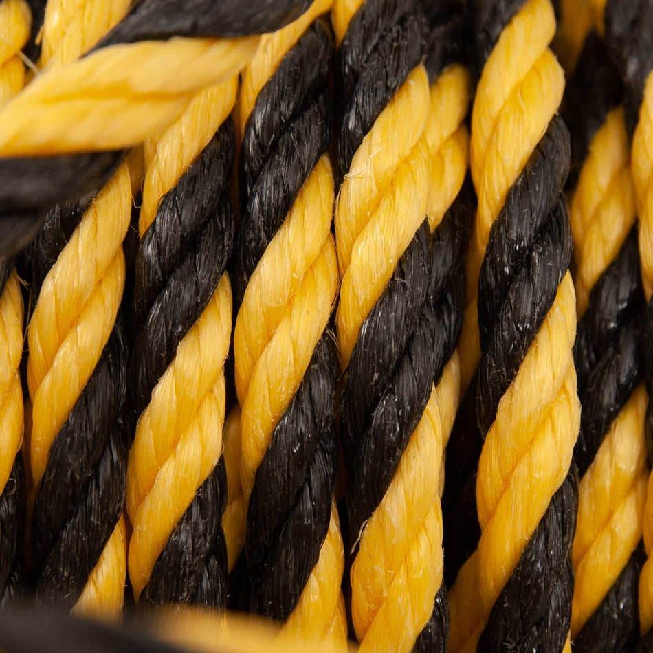 Warning Rope – Ø10mm x 25m, Yellow/Black