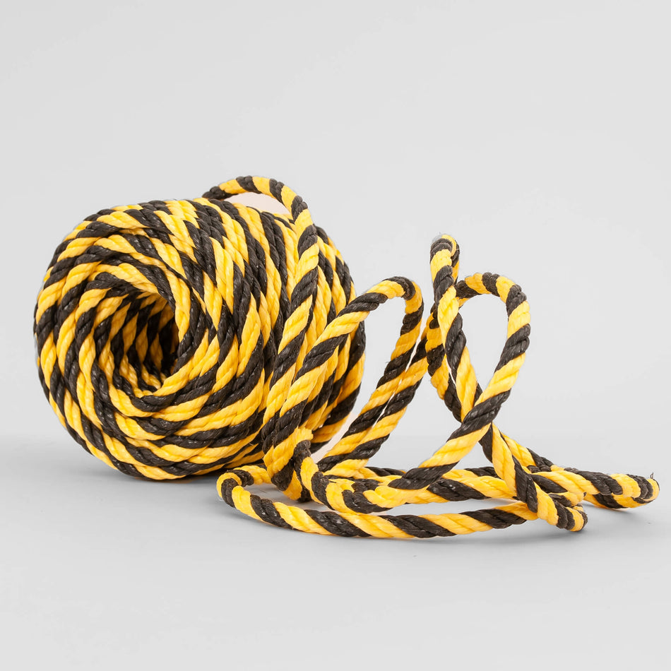 Warning Rope – Ø10mm x 25m, Yellow/Black