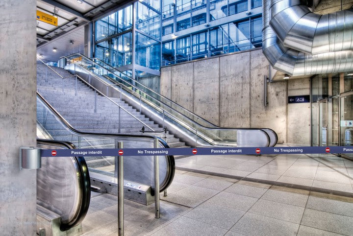 Avspärrning i tunnelbana