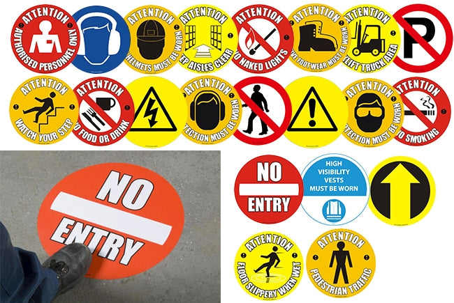 Floor Markers & Safety Signs (450mm ø)